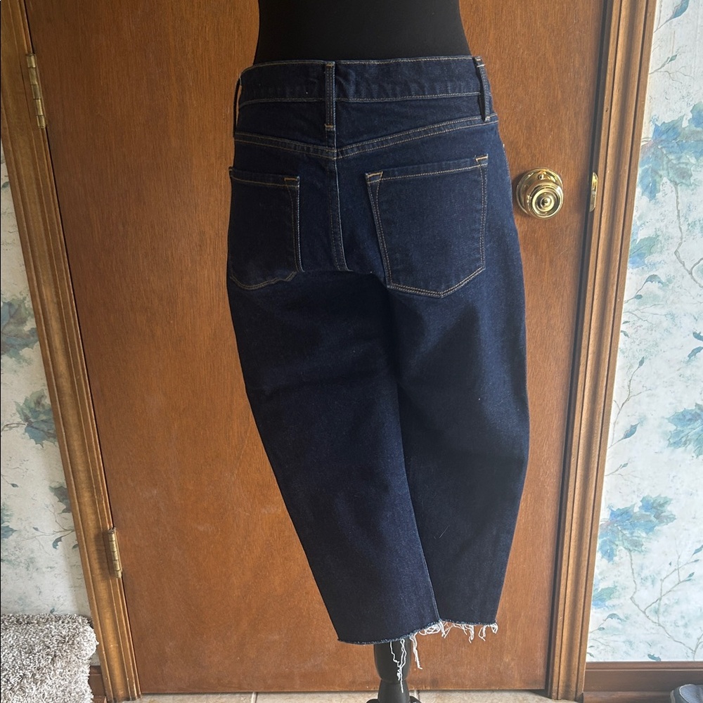 Frame Denim Dark Indigo Cropped Jeans - Picture 5 of 5